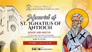 Baclaran Church: Memorial of St. Ignatius of Antioch, Bishop and Martyr