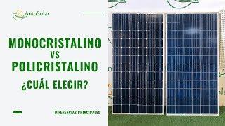 Panel monocristalino vs policristalino - ¿Cuál es la diferencia?