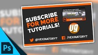 How to Make a Simple YouTube Outro / End Card - Photoshop CC Tutorial