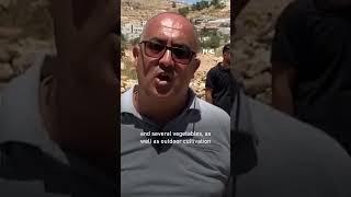 Israeli forces fill water springs and agricultural lands in Hebron with concrete