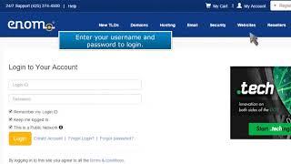 How to Create Private Nameservers at enom.com