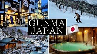 NEW! JAPANS Best HOT SPRING Town w Ski Resort 4 Days in GUNMA, Kusatsu Onsen, Minakami, Travel Vlog