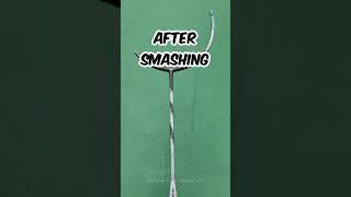 After a long Smash  #badminton #broken #funnybadminton #sports #shorts