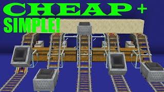 How To: (Hopper) MINECART UNLOADER In Minecraft Bedrock 1.20