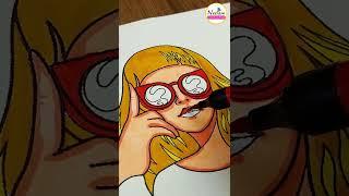 tag to your stylish friend #ytshorts #coloringasmr #relaxingvideo