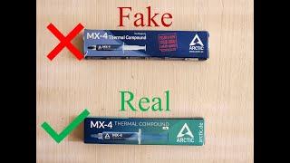 How to Identify Real VS Fake Arctic MX-4 Thermal Paste. fake mx-4 vs real mx-4 8gr tube.