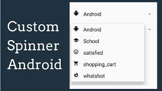 android  custom spinner