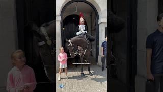 HORSE SAYS HI TO A YOUNG TOURIST