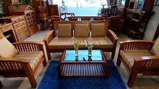 Teak Wood Sofa Set - Teak Wood Furniture at Best Price & Design