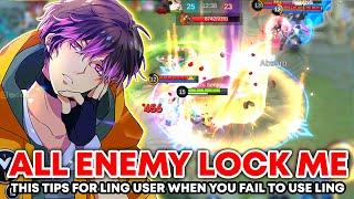 LING VS HATERS OF LING - THIS HAPPEN WHEN ALL ENEMY LOCK LING - Ling Gameplay Mobile Legends