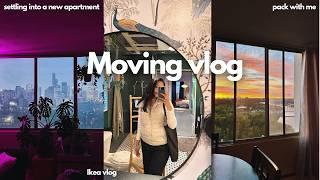 Moving vlog: settling into a new apartment, Move-in Day, Ikea vlog, pack with me