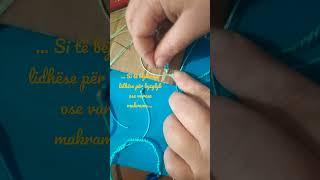 Si të bëjmë një lidhëse për byzylyk ose varese makrame. #byzylyk#bracelets#handmade#follow for more