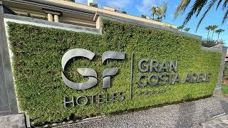 GF Gran Costa Adeje Hotel Tour, Tenerife, including double room, pool, restaurants and activities.