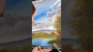 Autumn Sky Painting #art #painting #bobross #autumn #fall #paint #artist #artwork #oilpainting