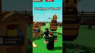 Trolling as Onett in grow a garden   #roblox #parody #gaming