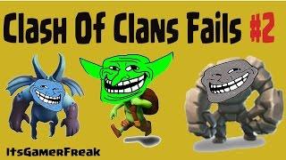 Clash Of Clans Fails Video #2 | 20 Wizards vs Big Bomb Epic Fail