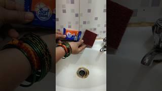 Cleaning tips #hand washbasin cleaning #cleaning# tips #Lalita kitchen talk#