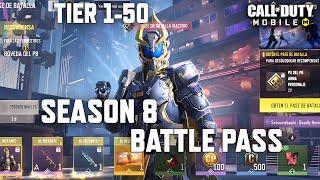 *NEW* Season 8 Battle Pass Tier 1-50 in COD Mobile! All BP Rewards + Gameplay! Season 8 CODM Leaks