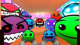 Saving Baby GreenFace And BlueFace From Geometry Dash Emoji, Lobotomy Dash Nextbot Gmod