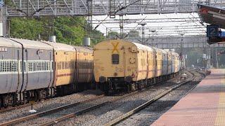 WAP7 Rapti Sagar Overtakes WAP4 Bokaro Express | Indian Railways