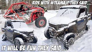 Icy Winter Wheelin - Do tire studs really make a difference? RZR/KRX/Talon/Maverick/Xpedition/SXS
