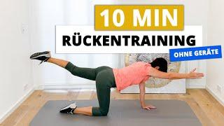 RÜCKENTRAINING für zu Hause ⏱️ 10 MIN | Übungen ohne Geräte (Fortgeschrittene Variante)