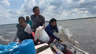 Por um milagre de Deus, nossa canoa não virou/ventania e banzeiro fortíssimo no lago Amanã