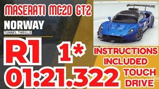 Asphalt 9 - MASERATI MC20 GT2 Grand Prix Round 1 | Touchdrive | 1⭐ | Tunnel Thrills