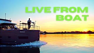 CEZARY MACHEJ LIVE FROM BOAT ON POLISH MASURIAN LAKES