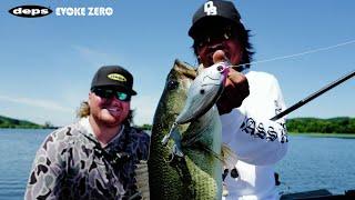 How does he differentiate between using the EVOKE ZERO 120 size and 150 size?　[Lake Guntersville]