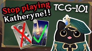 Stop playing Katheryne! Passing the turn | Invokation Akademy TCG-101 | Genshin Impact TCG