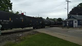 CN 2280 Manifest Train North - Barstow Street Railroad Crossing Waukesha WI