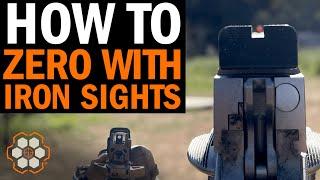 How to Zero Your Rifle or Pistol Using Iron Sights