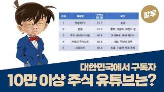 640. 구독자 10만 이상 주식 유튜브 몇 개? (Feat. 강환국이 추천하는 채널들)