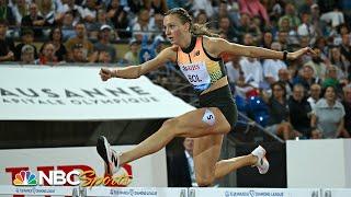 Femke Bol sets a meet record in the women's 400m hurdles in Lausanne | NBC Sports