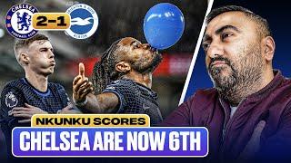 Brighton 1-2 Chelsea MATCH REACTION | Nkunku & Palmer SCORES | Reece James RED CARD | Chelsea 6th!!