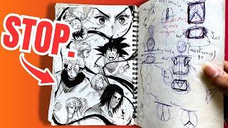 DON'T EVER Draw Like THAT!! (Sketchbook Tour)