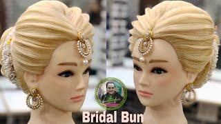 Bridal hairstyle 2019 /latest bridal hairstyle 2019/ Indian bridal hairstyle 2019/ easy bridal bun