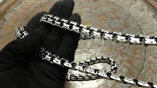 Heavy silver chain and bismark bracelet (garibaldi)