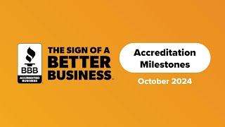 Accreditation Milestones (Oct 2024)