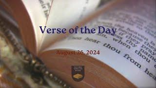 Verse of the Day - August 26, 2024