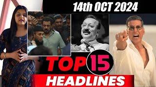 Top 15 Big News of Bollywood | 14th  OCTOBER 2024 | Salman Khan , Ramayana, Sunny Deol, Amir Khan