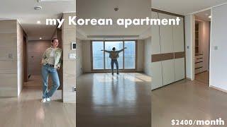 empty Seoul apartment tour  our new modern high rise apartment & interior vision (3 room, 2 bath)