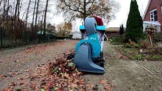 A SURPRISE was waiting for us, the Owner bought a LEAF BLOWER to collect FALLEN LEAVES