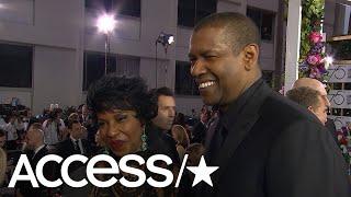 Denzel Washington Talks Oprah & Golden Globe 2018 Snacks! | Access