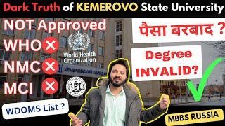 Analysis of KEMEROVO STATE UNIVERSITY Russia | WHO APPROVED | Low Budget University | MBBS in Russia