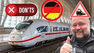 The Don'ts of German Trains