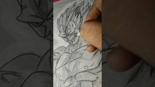  Vegeta ultra ego drawing use only pencil 