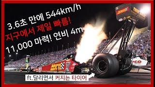 3.6초만에 544km/h로 가속, 리터당 연비 "4m"의 11,000 마력의 레이스카(F1 엔진의 12배의 힘!)