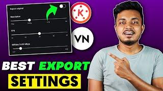 Best Video Export Setting For YouTube/Facebook Videos | कम MB में Full HD Video Export | VN